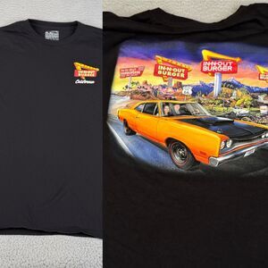 IN N OUT Burger T Shirt Mens Large Black California Cotton USA Made 2026